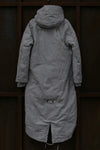 BORIS BIDJAN SABERI mid-length jacket AW23 WPARKA FISHTAIL1 F1502F-W light gray